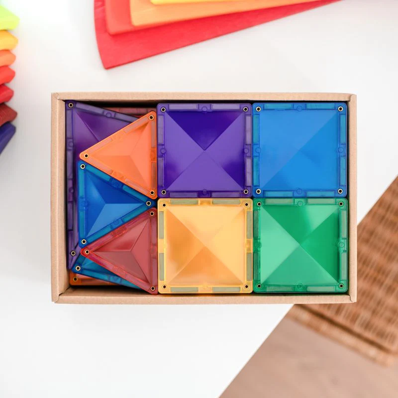 Connetix Magnetic Tiles 60 Piece Rainbow Starter Pack - Image 7
