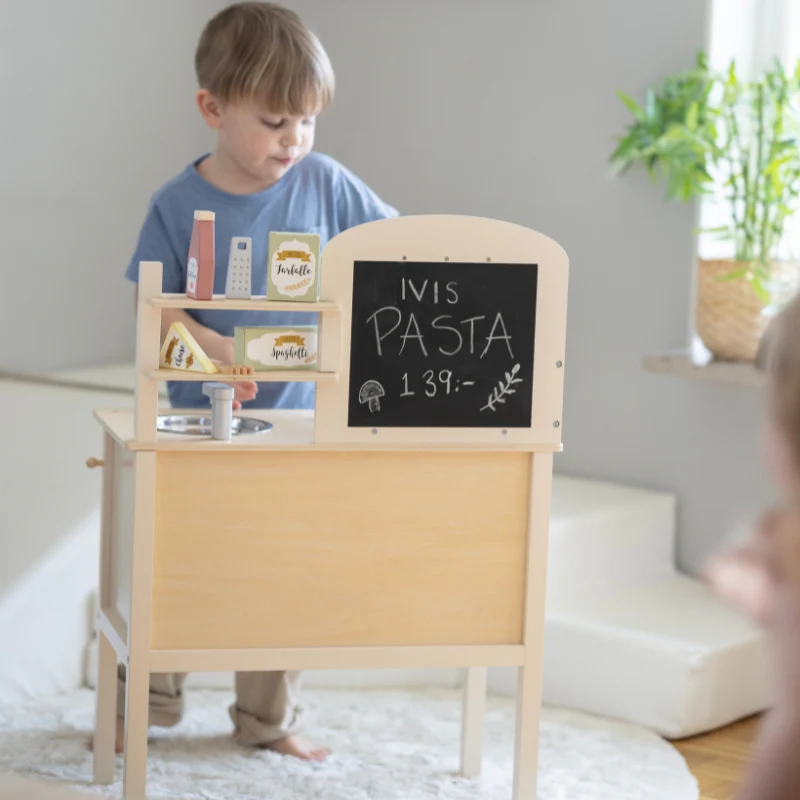 Jabadabado Wooden Play Kitchen - Cream - Image 3