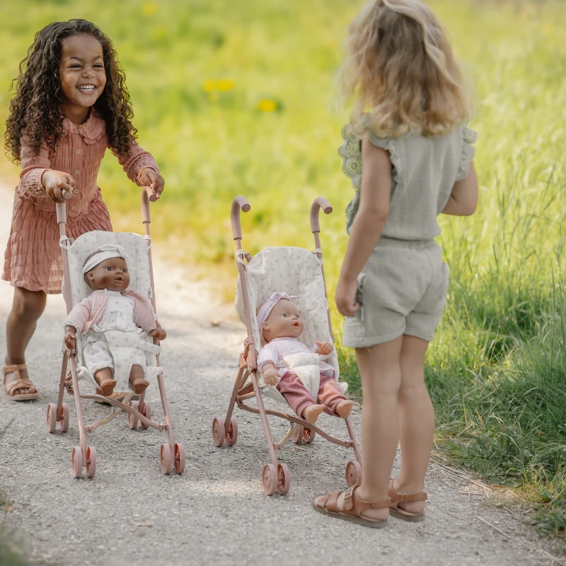 Little Dutch Metal Doll Stroller - Pink - Image 10