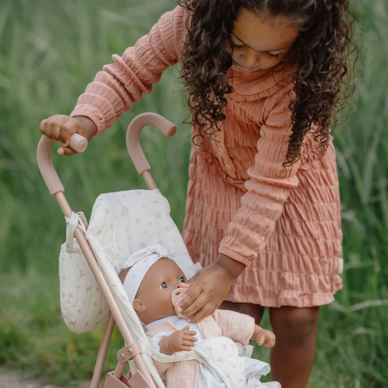 Little Dutch Metal Doll Stroller - Pink - Image 13