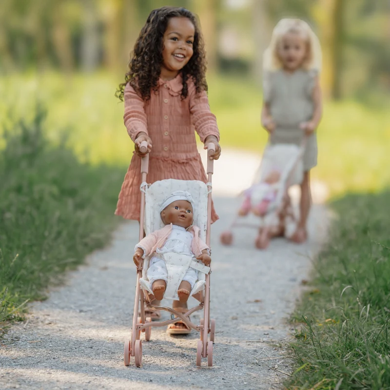 Little Dutch Metal Doll Stroller - Pink - Image 9