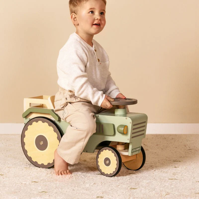 Little Dutch Wooden Ride On Tractor - Image 3