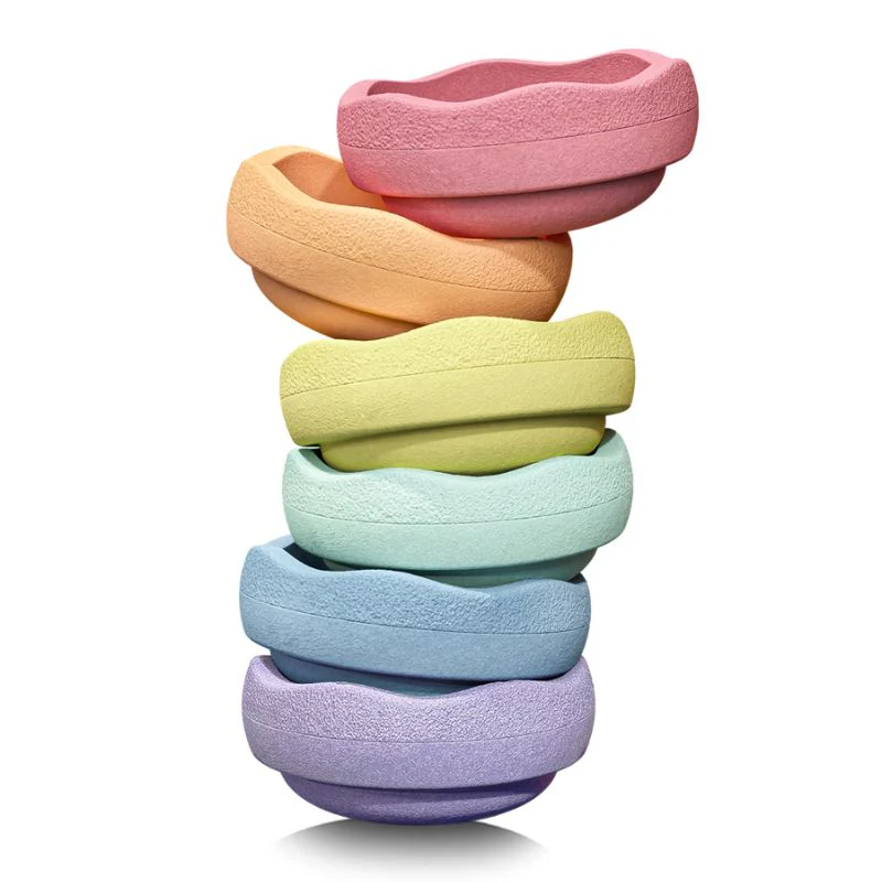 Stapelstein Stepping Stones - Pastel Set Of 6 - Image 5